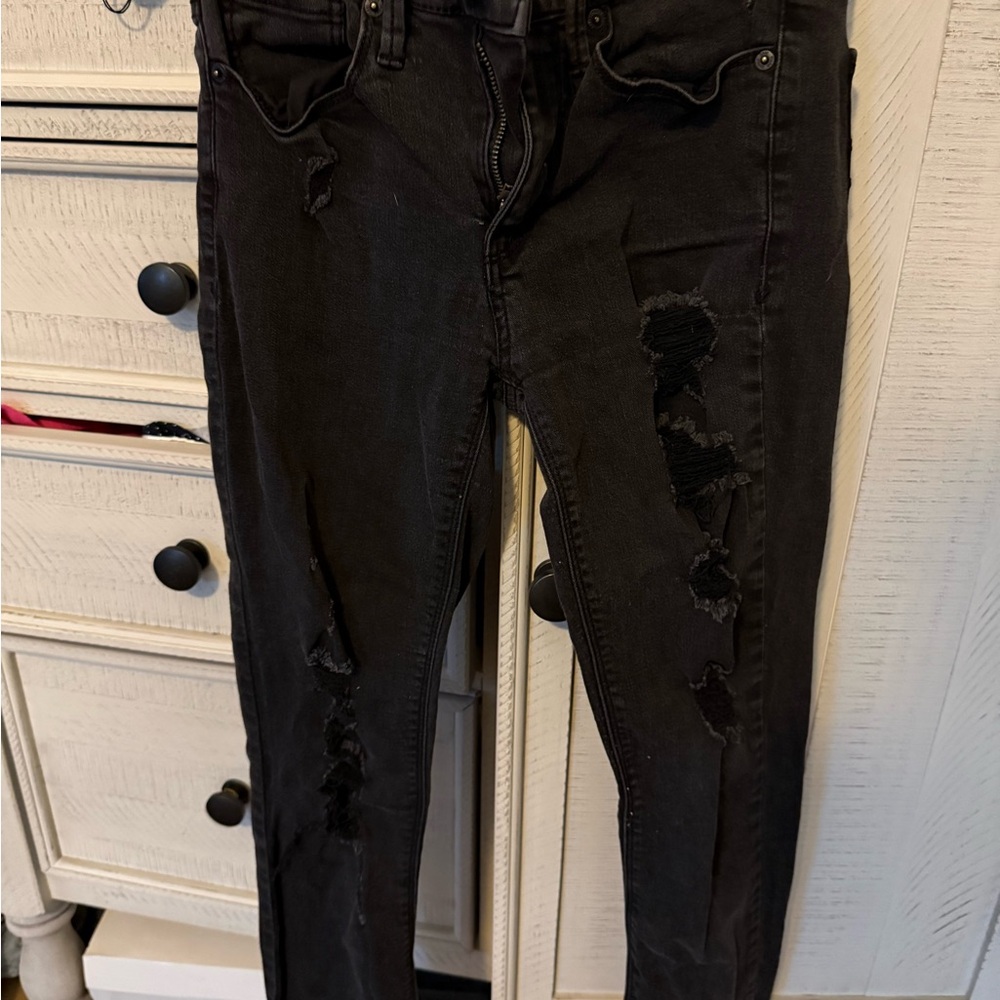 Mudd Black Distressed Kids Jeans